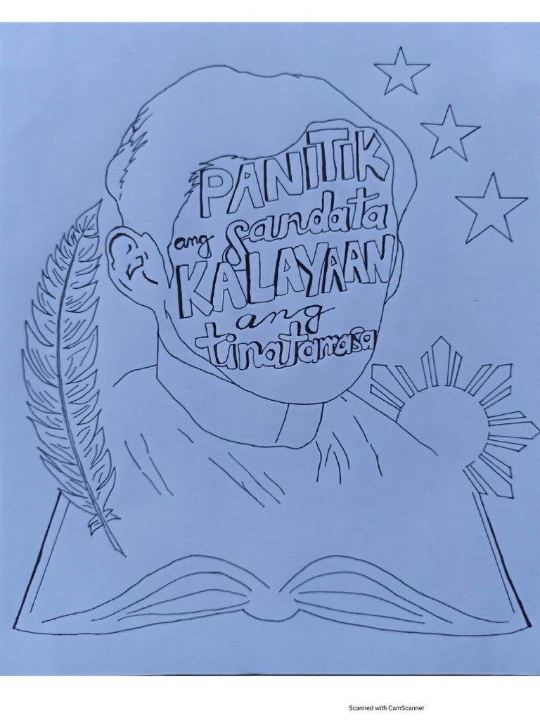 Jose Rizal - Poster-Slogan (Black and White) | PDF