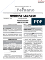 Gobierno amplía estado de emergencia nacional del 1 al 31 de julio.