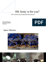 Which 40k Army Is For You