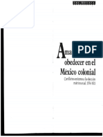 AMAR, HONRAR Y OBEDECER EN EL MÉXICO COLONIAL - Patricia Seed