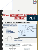 Movimiento rectilíneo uniforme: elementos, ecuaciones y ejemplos