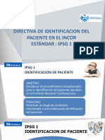 IPSG 1 - Identificación Del Paciente