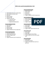 Cues Used During Badminton Unit