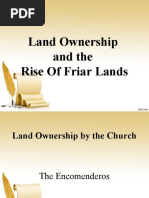 Land Ownership and The Rise of Friar Lands