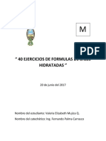 40 Ejercicios de Formulas de Sales Hidratadas