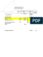 Cupcake Exports LTD.: Pre Cost Sheet-Starntaler