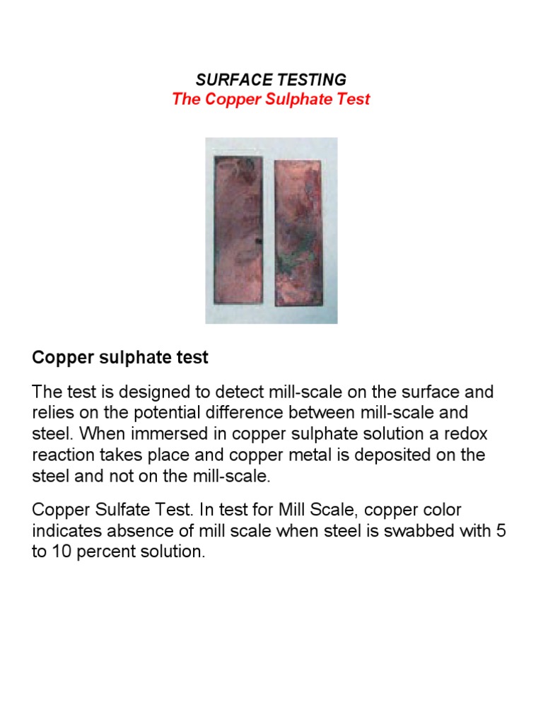 Coating Inspection Copper Sulphate Test PDF