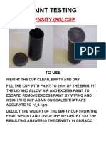 Coating Inspection Density Cup