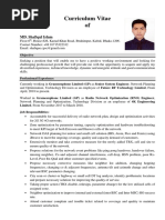 Curriculum Vitae Of: MD. Shafiqul Islam