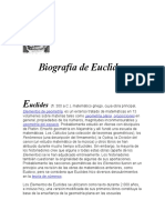 Biografía de Euclides