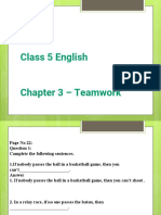 Class 5 English Chapter 3 - Teamwork