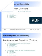 Pre-Assessment Questions: State Management and Accessibility