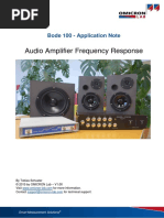 Audio Amplifier Frequency Response: Bode 100 - Application Note