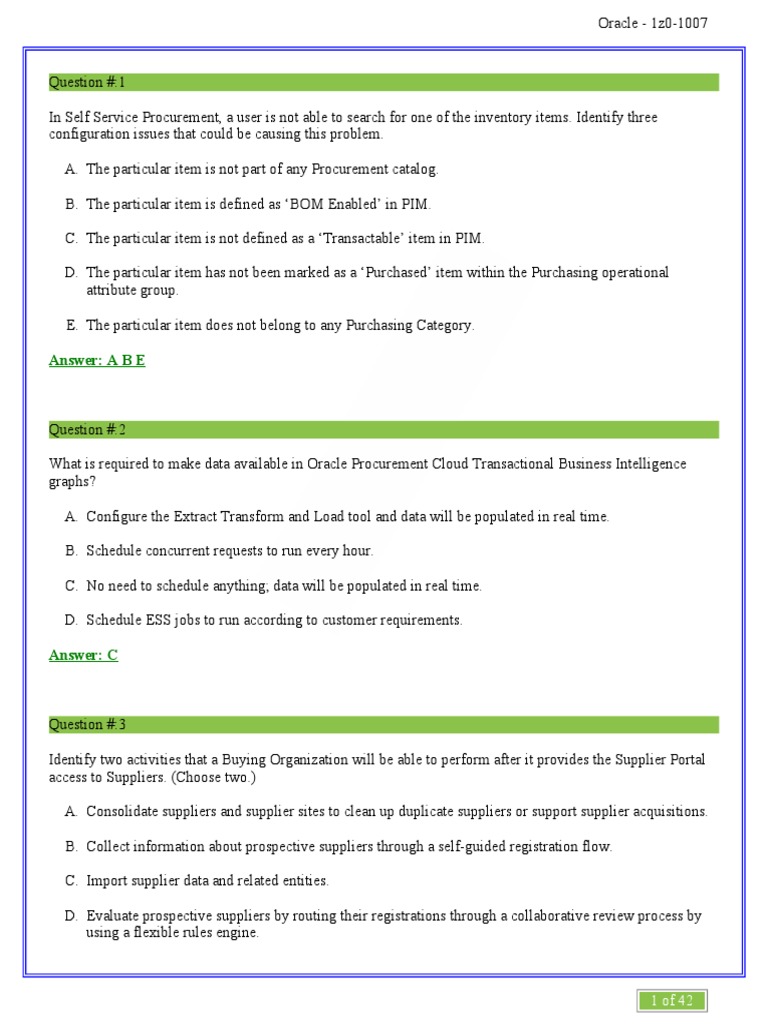 Oracle Procurement Cloud Implementation Guide | PDF | Procurement ...
