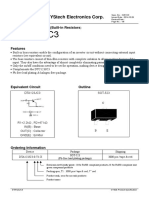 PNP Digital Transistors Spec Sheet