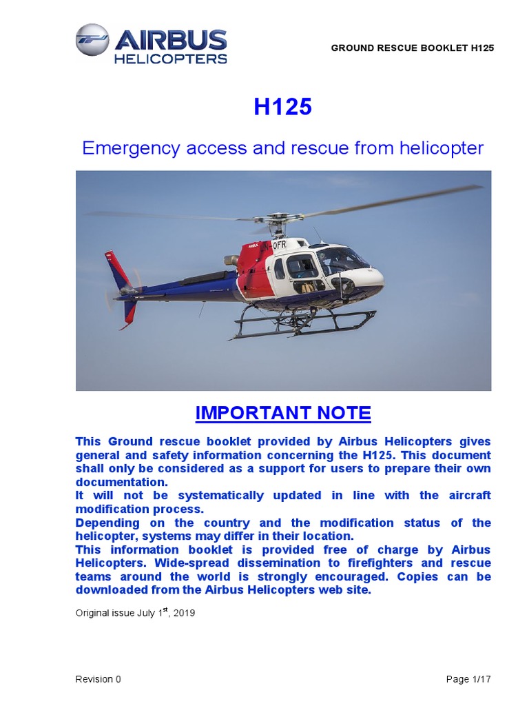 H125 Ground Rescue Procedures Guide | PDF | Helicopter | Aircraft