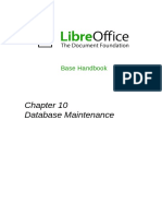 Database Maintenance: Base Handbook