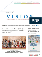 Special Economic Zones (SEZs) and Investment Opportunities in CPEC April 26, 2018 - Strategic Vision