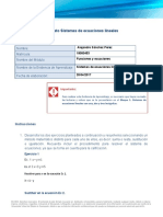 Alejandro Sanchez Perez Sistema de Ecuaciones Lineales