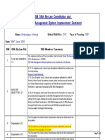 SSB OBA By-Law Constitution and SSB OBA Management System Improvement Comment