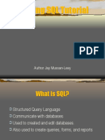 Beginning SQL Tutorial