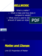 Changes in matters