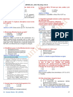 JIPMER - Dec - 2018: Physiology Solved: Answer: B. SGLT 2 Answer: D. 850ms