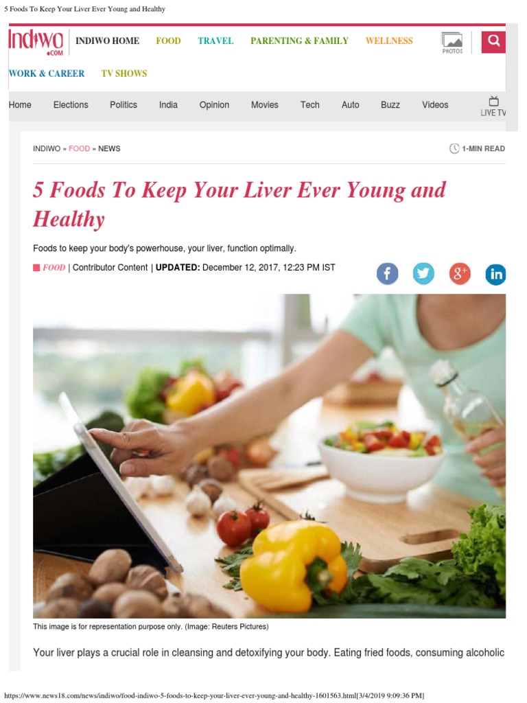 5 Foods To Keep Your Liver Ever Young and Healthy | PDF | Leaf ...