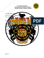 Tau Gamma Phi/Sigma Triskelion Grand Fraternity/Sorority Sjv5 Chapter, Butong, Cabuyao, Laguna