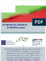 European Design - EUROPIA 2020