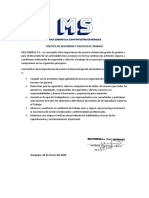 Politica de Seguridad y Salud en El Trabajo