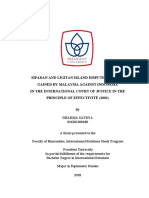 Sipadan and Ligitan Island Dispute: Victory Gained by Malaysia Against Indonesia in The International Court of Justice in The Principle of Effectivité (2002)