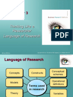 Thinking Like A Researcher Language of Research