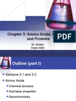 Chapter 3: Amino Acids, Peptides, and Proteins: Dr. Clower Chem 4202