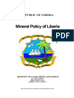 Liberia Mineral Policy PDF