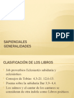 Sapienciales Generalidades