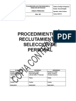 CNSAC- PRRHH-PARA RECLUTAMIENTO Y SELECCION DE PERSONAL - CN MINERIA Y CONSTRUCCION SAC