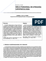 El Modelo Funcional De Atencion En Neuropsicologia