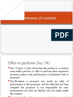 Performance of Contract