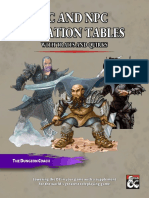 PC and NPC Creation Tables PDF