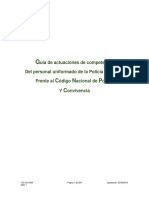 1cs-Gu-0005 Guía Actuaciones de Competencia Del Personal Uniformado de La Policía Nacional, Frente Al Código Nacional de Policía y Convivencia