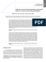 Chemical Waste Risk Reduction and Environmental Impact Generated by Laboratory Activities in Research and Teaching Institutions PDF