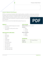 Solvent Based Developer: Product Data Sheet