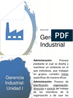 Gerencia Industrial - Unidad 1