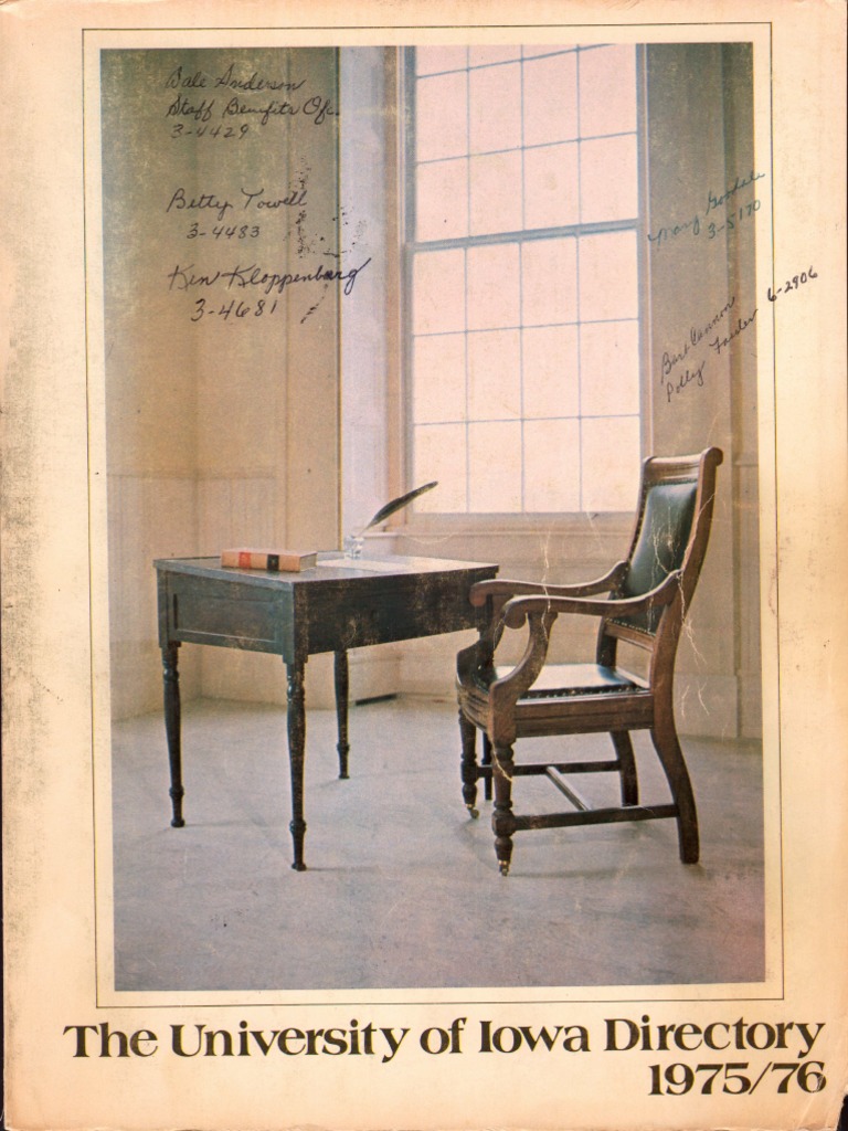 University of Iowa Student, Faculty, and Staff Directory 1975-1976 | PDF |  Telephone Numbering Plan | Conference Call