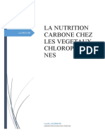 La Nutrition Carbone Chez Les Vegetaux Chlorophylie NES: Landry AIZANNON