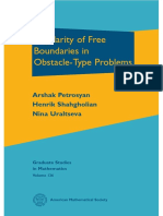 Regularity of Free Boundaries in Obstacle-Type Problems: Arshak Petrosyan Henrik Shahgholian Nina Uraltseva