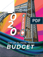 El Paso City Budget 2020