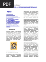 Dossier - Desarrollo Tecnicas de La Memoria PDF