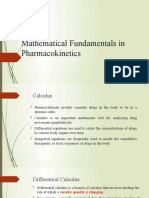 Mathematical Fundamentals in Pharmacokinetics - Part 1